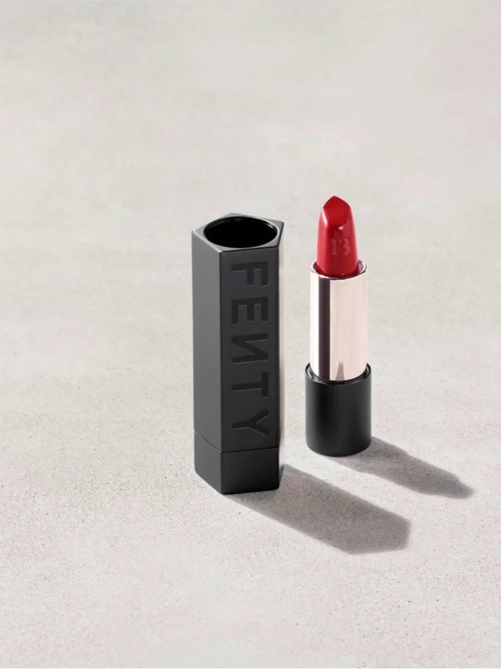 Fenty Beauty Icon VIP Lips Danger Danc’r Refillable Lipstick + Black Case